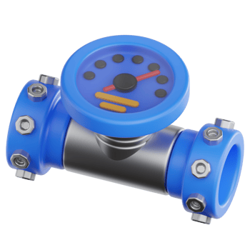 Water Meter 3d illustration png