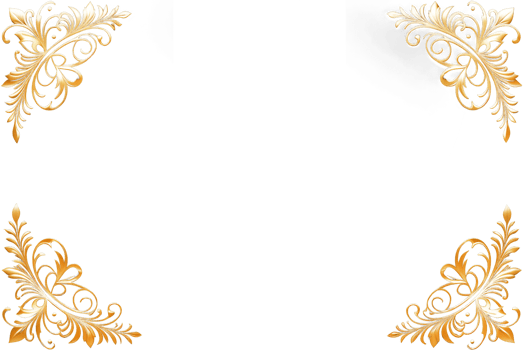 Golden circle frame on transparent background.Generated image. png