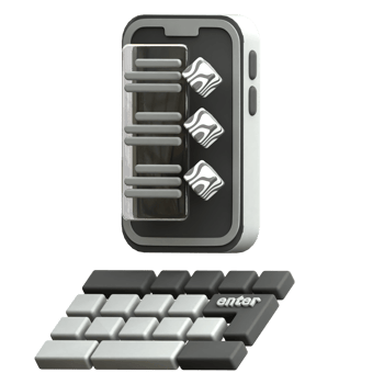 Mobile with Ar Technology 3d illustration png