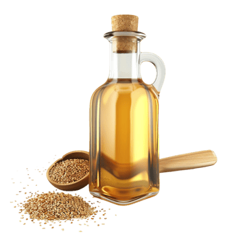 Sesame Oil on transparent backgroundGenerative-AI png