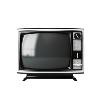 an old television on a transparent background png
