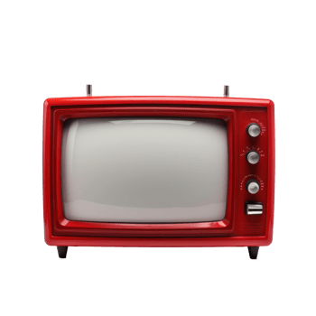 retro tv with transparent background png
