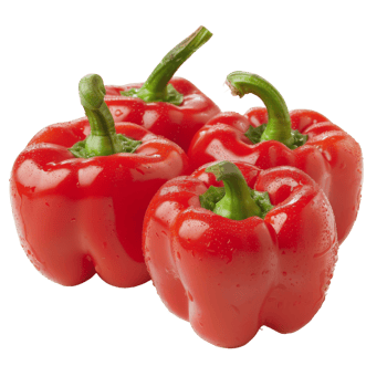 Red Bell Pepper, fruit realistic Illustration. Realistic Transparent file. Mockup template for artwork graphic design png