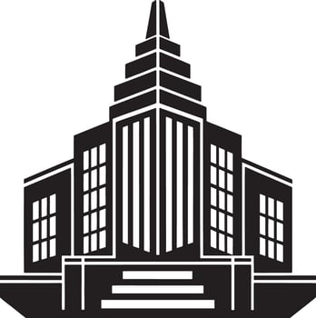 city skyline silhouette illustration black and white vector