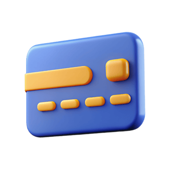Credit card 3D credit card icon 3D credit card symbol 3D credit card image png