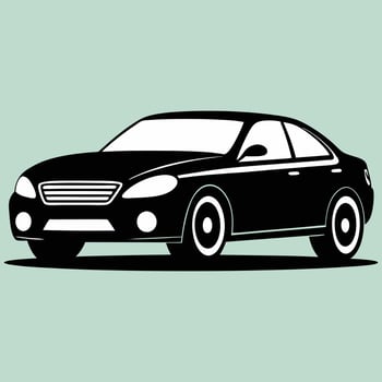 Car silhouettes art design. Car icon. Car icon on a white background. illustration. Silhouette of car illustration. vector