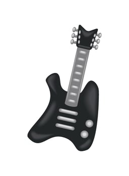 heavy metal electric guitar vector