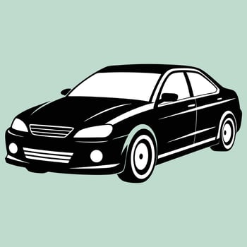Car silhouettes art design. Car icon. Car icon on a white background. illustration. Silhouette of car illustration. vector