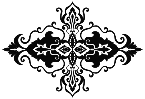 Carpet components. black stripes. rug Oriental ornament with floral motifs. Indian design element for henna tattoo, adult coloring book, greeting card, wedding invitation or spa beauty flyer. png