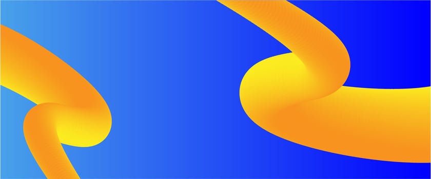 abstract fluid background with blue and yellow color vector