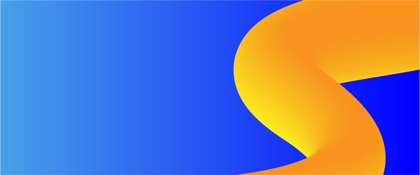abstract fluid background with blue and yellow color vector