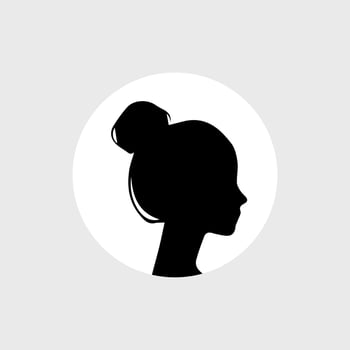 female portraits, silhouettes, avatars or profiles for unknown anonymous person vector