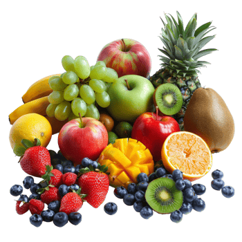 Fruits, fruit realistic Illustration. Realistic Transparent file. Mockup template for artwork graphic design png