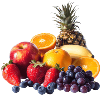 Fruits, fruit realistic Illustration. Realistic Transparent file. Mockup template for artwork graphic design png