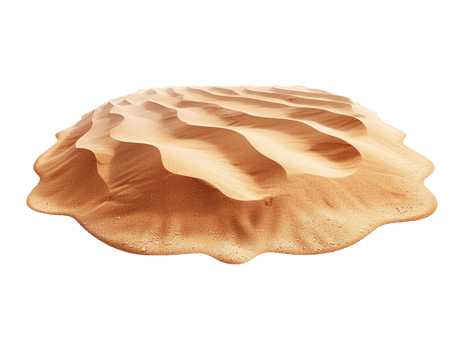 Summer sand beach objects isolated png