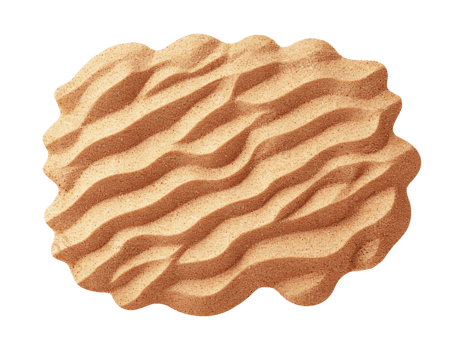 Summer sand beach objects isolated png