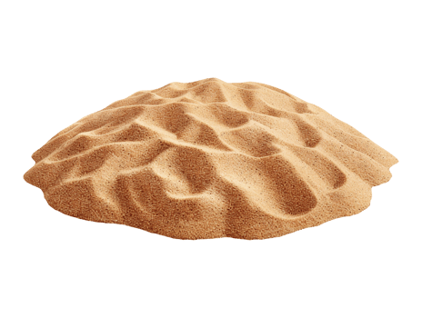 Summer sand beach objects isolated png