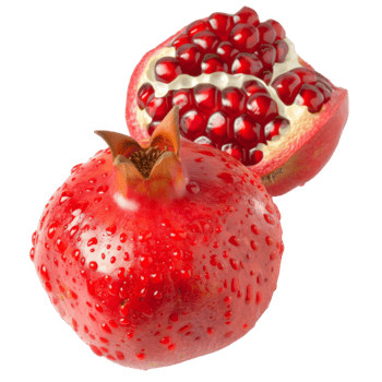 Pomegranate, fruit realistic Illustration. Realistic Transparent file. Mockup template for artwork graphic design png
