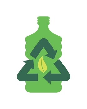 eco label recycle illustration vector