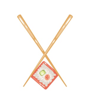 sushi fresh food vector