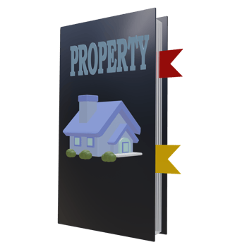 3 D illustration of property book icon png