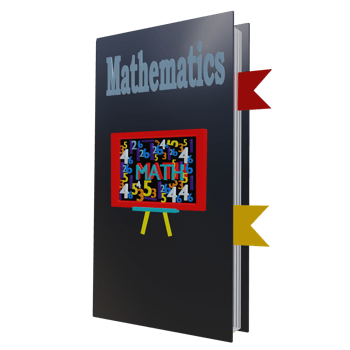 3 D illustration of mathesmatic book icon png
