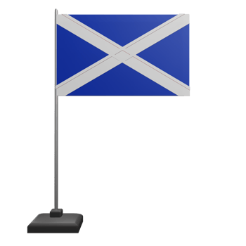 3 D illustration Scotland Flag icon png