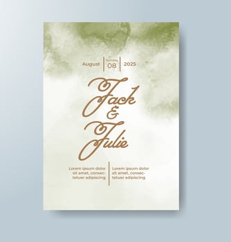 Watercolor Minimal Card. Classic Design Cards. Wedding Abstract Background Invitation. Art Template. Set of Creative Illustrations for Brochure, Cover Design. Minimalistic Watercolor Artwork. vector