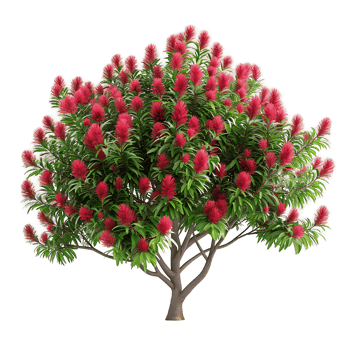 Callistemon Viminalis Isolated on Clear Background png