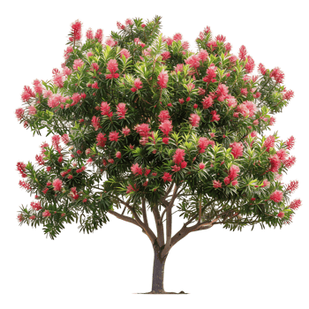 Callistemon Viminalis Cutout on Transparent png