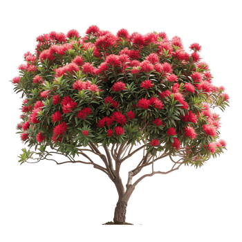 Callistemon Viminalis Tree Isolated on Transparent Background png