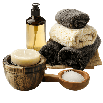 Spa Tools on Transparent Background png