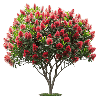 Callistemon Viminalis Isolated on Transparent Background png