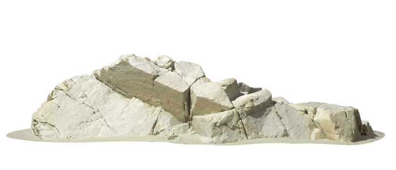 Illustrations nature rock reef cut out backgrounds 3d rendering png