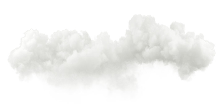 Clip art cloud horizontal shapes 3d rendering png