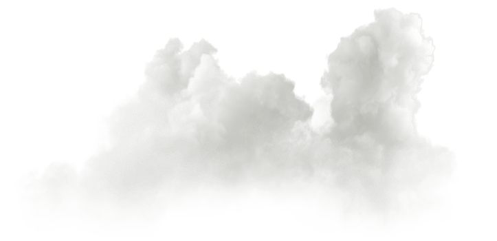 White soft clouds freedom shapes isolated 3d rendering png