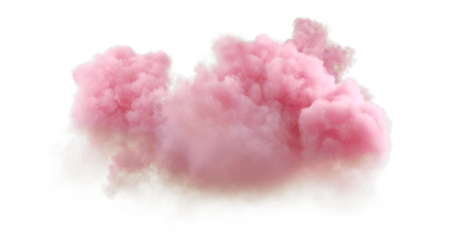 Dim clouds romantic dusk weather on transparent backgrounds 3d rendering png