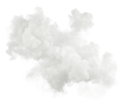 Isolate white cloudscape fluffy 3d render file png