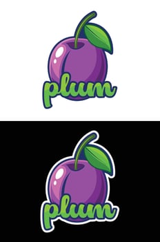 Colourful Fruits Illustration with Names. vector