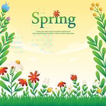 colorful leaves and flowers collection vector