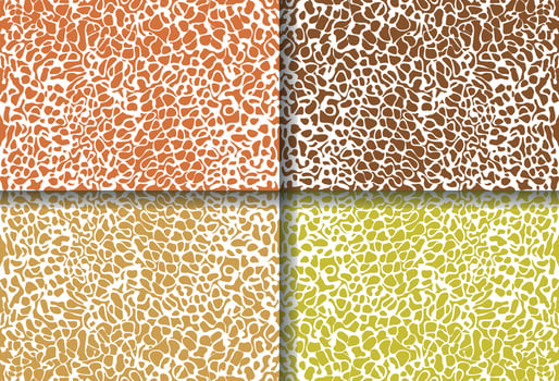 Animal Skin Pattern set vector