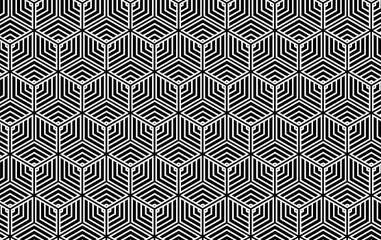 Hexagon Seamless Pattern vector