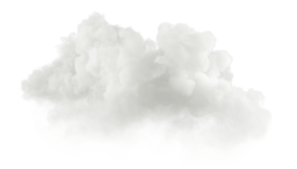 Radiance white serene clouds on transparent backgrounds 3d render png