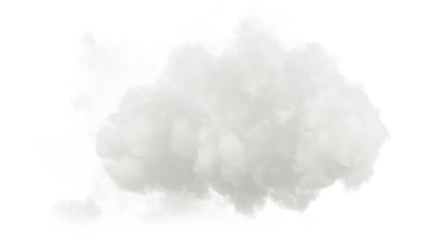 Isolated pure clouds stratosphere weather on transparent backgrounds 3d render png