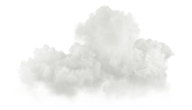 Illustrations white pure clouds serene shapes on transparent backgrounds 3d render png