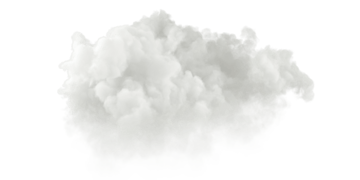 White clouds stratosphere isolated on transparent backgrounds 3d render png