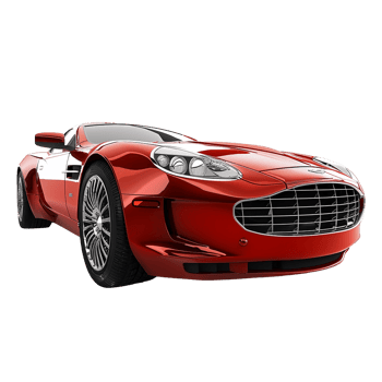 Modern luxury car isolated on transparent background png