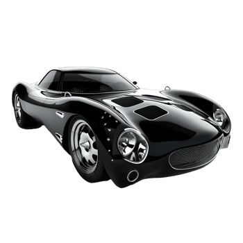 Modern luxury car isolated on transparent background png