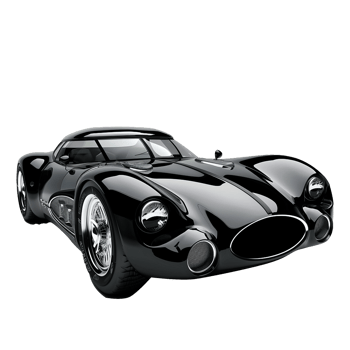 Modern luxury car isolated on transparent background png