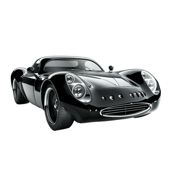 Modern luxury car isolated on transparent background png